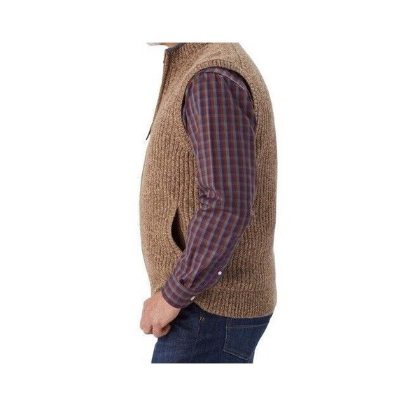 Duluth Trading Co. Large Men's Shetland Wool Windproof Full-Zip Sweater Vest - Picture 3 of 13